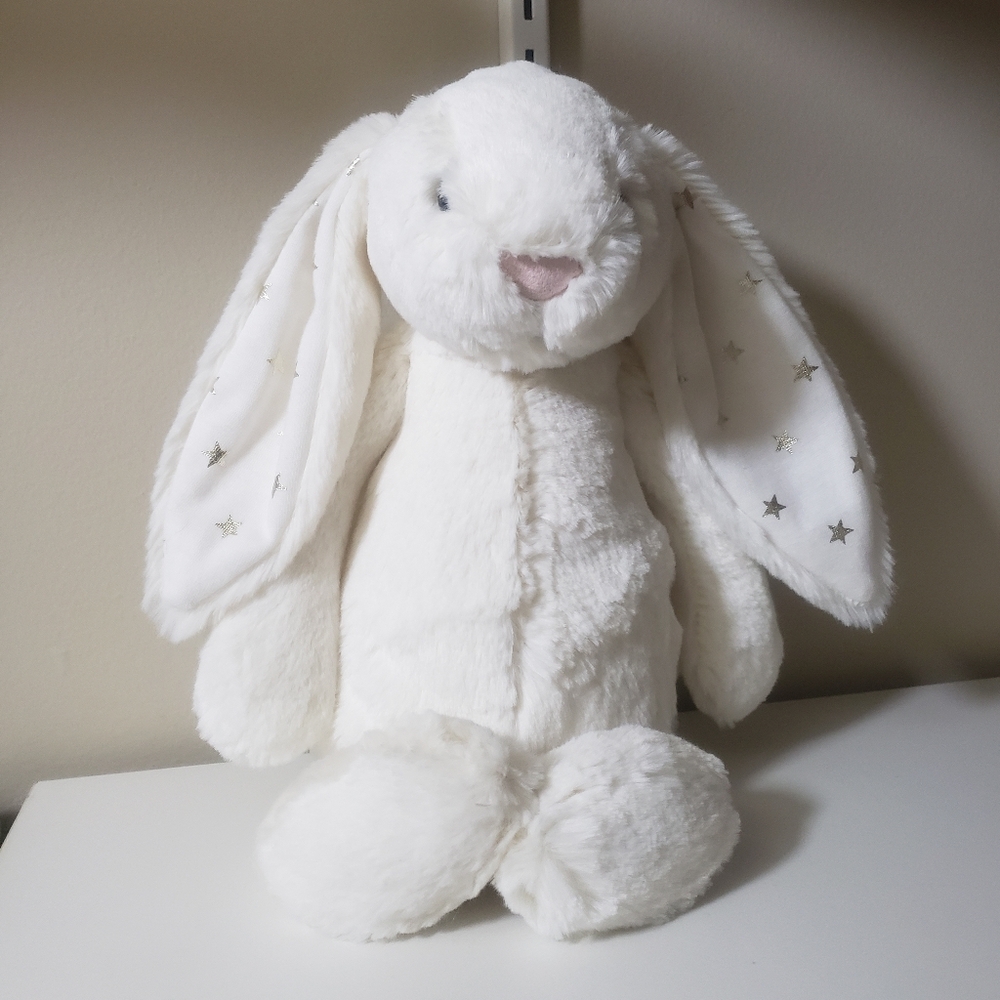 Jellycat Bashful Twinkle Bunny White Stars 2025 BAS3TW